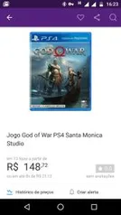 Game God Of War PS4 - R$149