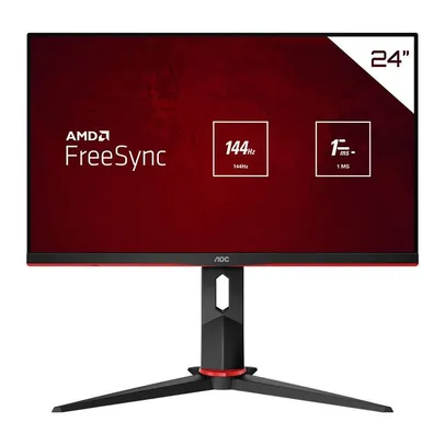 Monitor Gamer AOC 23.8" IPS 144HZ 24G2/BK | R$1.360