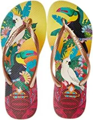 Chinelo Slim Tropical, Havaianas, Feminino