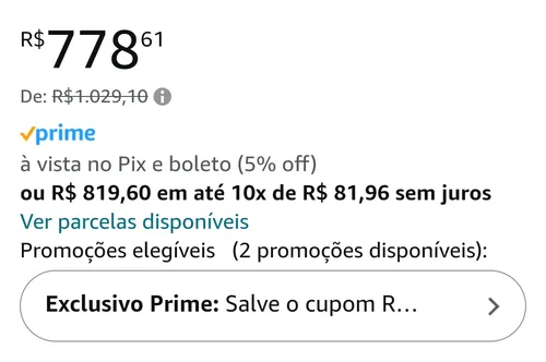 Imagem na descrição da promoção