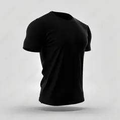 Camiseta Dry Masculina - Preto [Tam.P M G e GG]