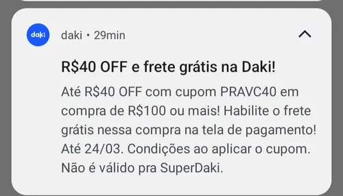 Imagem na descrição da promoção