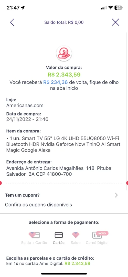 Imagen na descrição da promoção