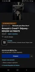 [Xbox One] Assassins Creed Odyssey Ultimate Edition | R$ 75