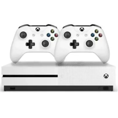 Console Microsoft Xbox One S 1TB 234-00603 2 Controles Branco - Bemol