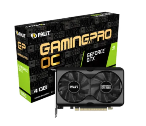 Placa de Vídeo Palit NVIDIA GeForce GTX 1650 GP OC, 4GB, GDDR6, 128bit, NE61650S1BG1-1175A