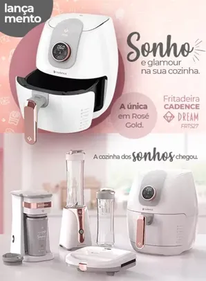 Fritadeira Sem óleo 3l Cadence Dream Rosé Gold - 127v 127v - 110V