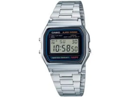 [Cliente OURO+CASH = R$104] Relógio CASIO Unissex A158WA-1DF