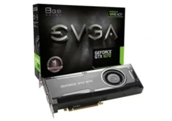 [Pichau] PLACA DE VÍDEO EVGA GEFORCE GTX 1070 GAMING 8GB GDDR5 256BIT, 08G-P4-5170-KR R$ 1599