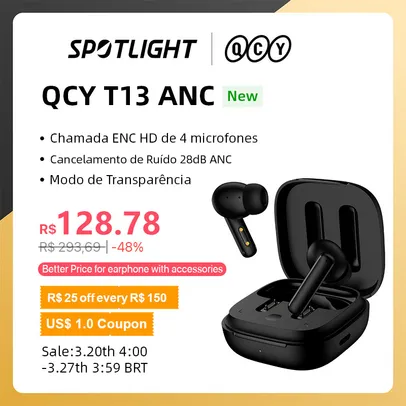 Fone Bluetooth QCY T13 ANC