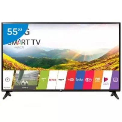 Smart TV LED 55" LG 55LJ5550 webOS - Conversor Digital 1 USB 2 HDMI - Bivolt-55