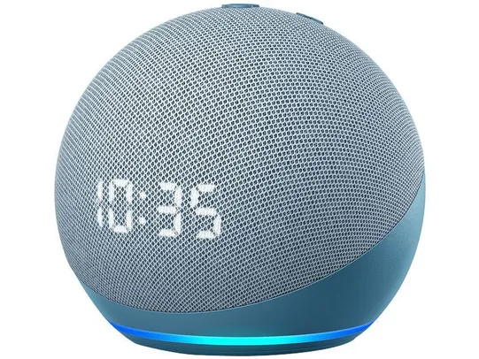 Echo Dot 4ª Geração com Relógio com Alexa - Amazon | R$349
