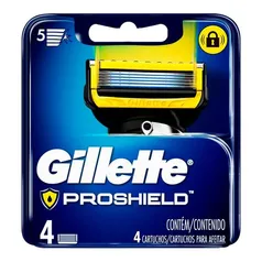 Carga De Aparelho Para Barbear Gillette Proshield 4 Unidades