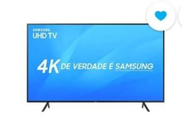 [AME] Smart TV LED 55" Samsung Ultra HD 4k 55NU7100 com Conversor Digital 3 HDMI 2 USB Wi-Fi  | R$2599