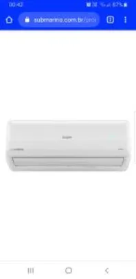 Ar Condicionado Split Hi-Wall Eco Inverter Elgin 9.000 BTUs Frio 220V R$ 1258