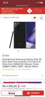 [R$4.899 com AME] Samsung Galaxy Note 20 Ultra