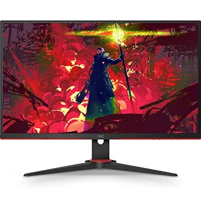 Foto do produto Monitor Gamer AOC SPEED 24 75Hz IPS 1ms 24G2HE5