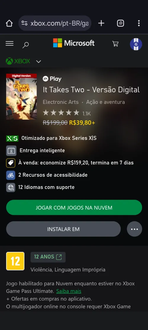 Imagem na descrição da promoção