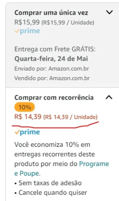 Imagem na descrição da promoção