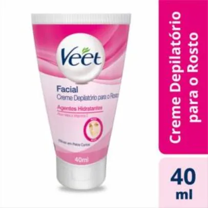 Creme depilatório facial Veet agentes hidratantes - 40ml - R$6,60