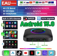 (No Brasil) Carlinkit AI Box 8GB/128GB Android 13 QCM6225