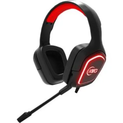 Headset Gamer KWG Taurus E1 RGB, USB, Black | R$143