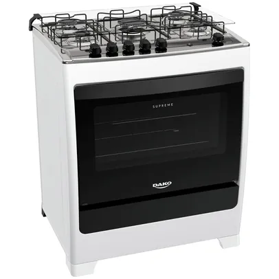 Fogão Dako 5 Bocas Supreme Automático Mesa de Inox UltraChama