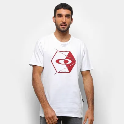 Camiseta Oakley Hex Masculina - Branco | R$ 35