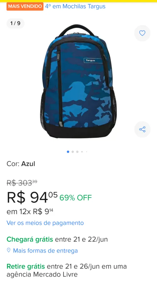 Imagem na descrição da promoção