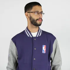 Moletom NBA  Logo Aberto Azul