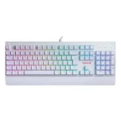 Teclado Mecânico Redragon Kala Lunar White RGB Switch Marrom | R$294