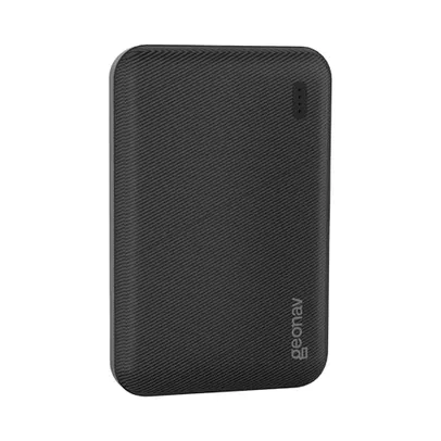 Geonav Power Bank, Carregador Portátil Universal 5.000mAh, 2 portas USB, Led Indicador de bateria, ES5KBK, Preto