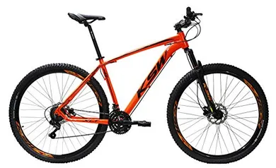 Bicicleta Aro 29 Ksw Freio a Disco 21 Marchas Shimano (Laranja Neon, 15)