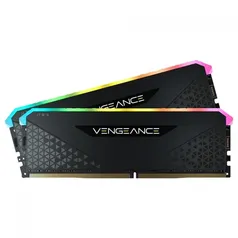 Memória DDR4 Corsair Vengeance RGB RS, 32GB (2x16GB), 3600MHz, Black, CMG32GX4M2D3600C18