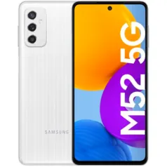 [APP] Smartphone Samsung Galaxy M52 Branco 5G 128GB 6GB RAM Tela 6,7 120Hz Snapdragon 780G