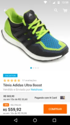 Saindo por R$ 559,92: Tênis Adidas Ultra Boost | Pelando