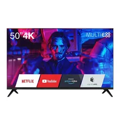 (AME) TV 50 polegadas Smart 4K com  Wi-Fi Integrado