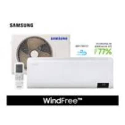 Ar Condicionado Split Inverter Samsung WindFree Sem Vento 9000 BTU/h Frio AR09AVHABWKNAZ  220 Volts