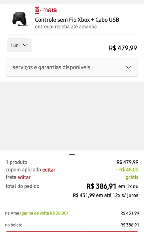 Imagem na descrição da promoção