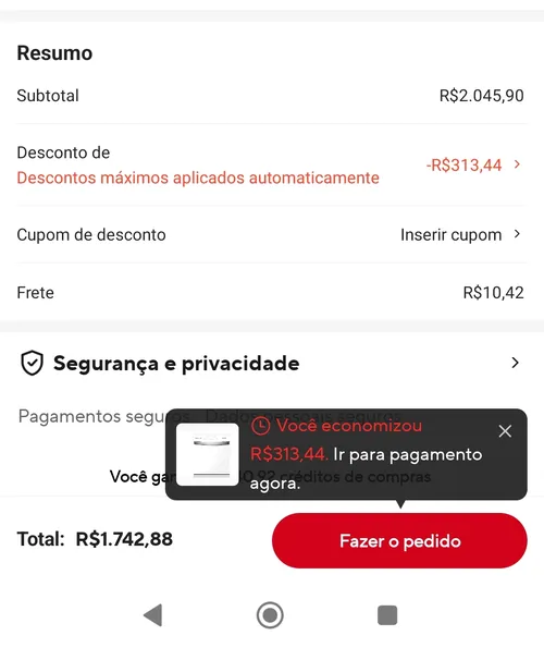 Imagem na descrição da promoção