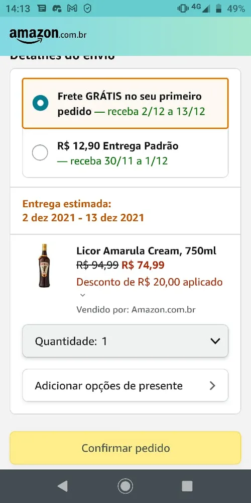 Imagem na descrição da promoção