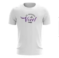 Camiseta "Só depende de você" | Frete grátis prime | AME 2%