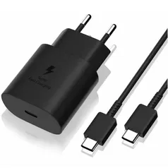 Carregador Samsung Super Rápido 25W Preto EP-TA800XBPGBR