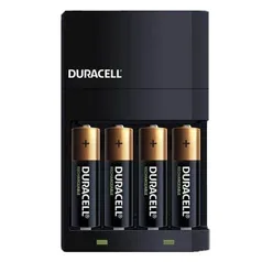 Carregador de pilha AA e AAA Duracell + 4 pilhas AA 2500mAh