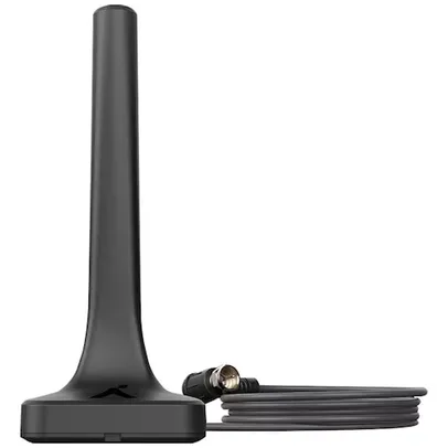 (VIP) Antena Interna de TV Digital Aquário DTV-200 HDTV 4K - Preta