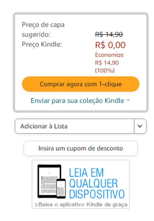 Imagem na descrição da promoção