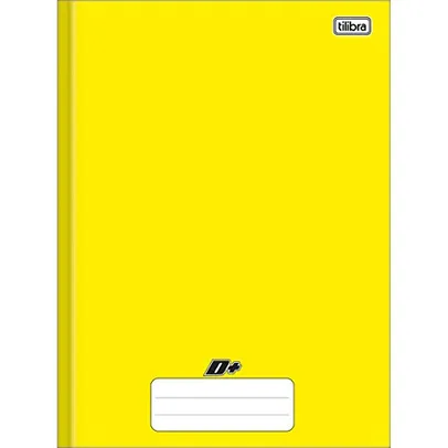 [Super R$11] Tilibra Universitário D+ - Caderno Brochura Capa Dura, 200x275mm, 96 Folhas, Amarelo