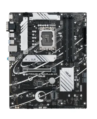 Placa Mãe Asus PRIME B760-PLUS D4, Chipset B760, Intel LGA 1700, ATX, DDR4, 90MB1CW0-M1EAY0