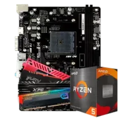 Kit Upgrade AMD Ryzen 5 5500 + Placa Mãe Biostar B450MHP + 8GB DDR4