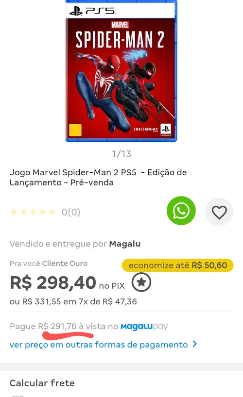 Imagem na descrição da promoção